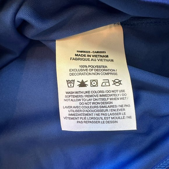 Nike | NWT Golf Standard Fit Blue Striped Short Sleeve Polo Shirt Dri Fit XL - Picture 8 of 10